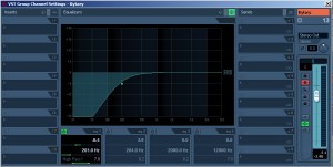 Cubase parametrickžý eq