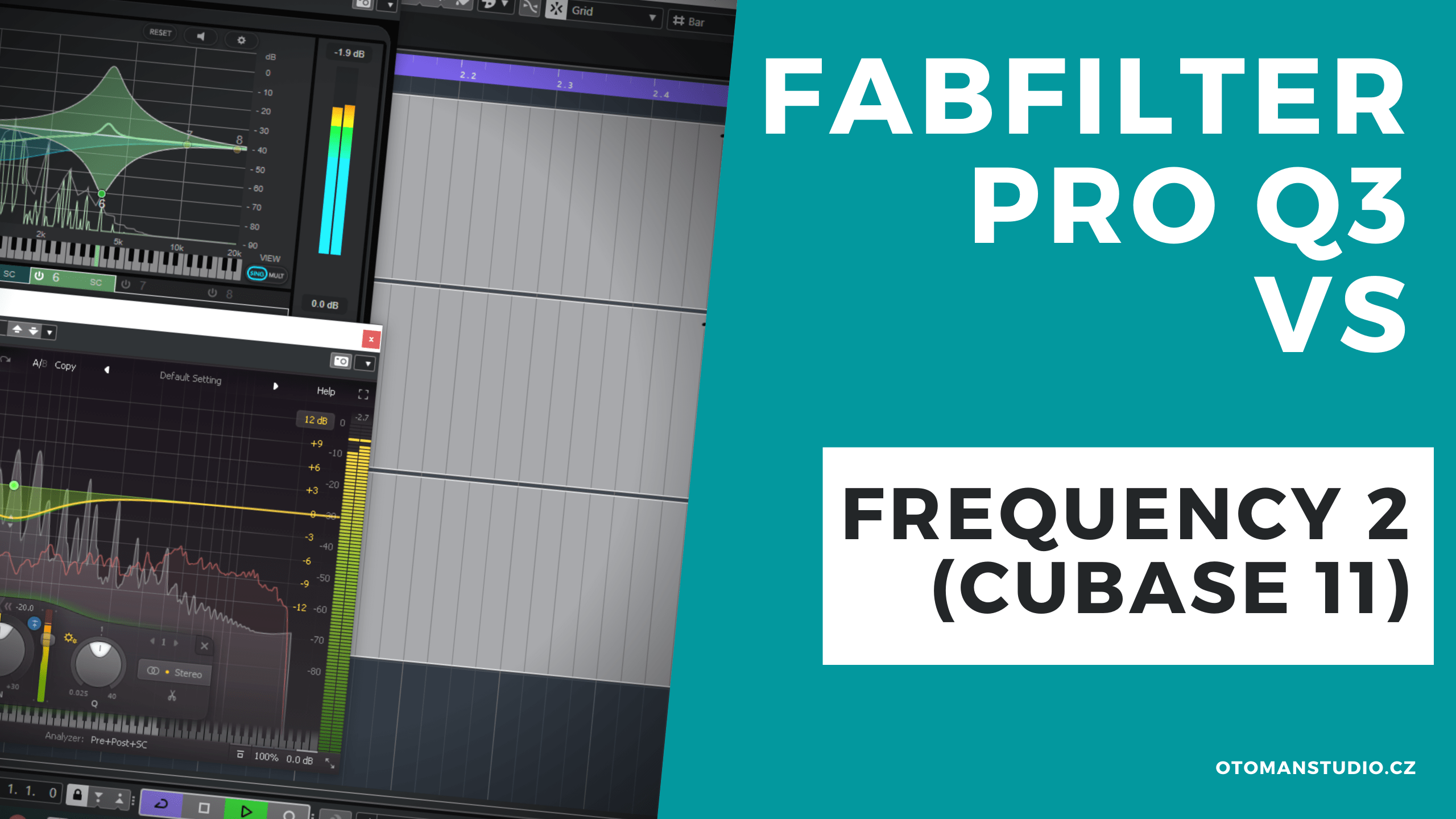 Fab Filter Pro Q3 vs Frequency 2 (Cubase 11)